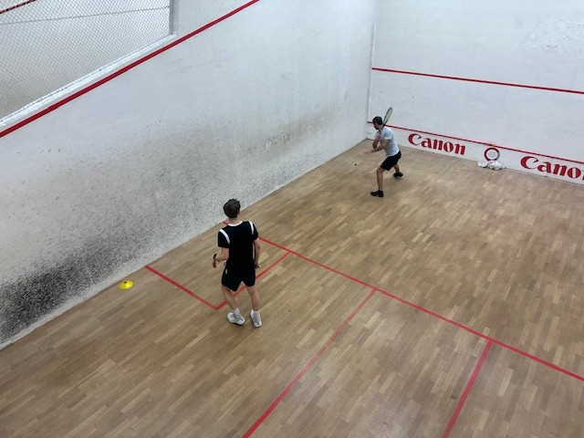 Squashspel med två spelare